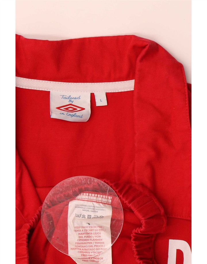 Umbro Pulover grafic pentru bărbați Trening Top Jachetă mare, roșu, bumbac