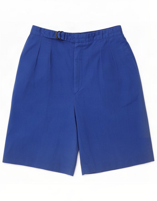 Haggar Mens Pegged Casual Shorts Small W28 Blue Cotton
