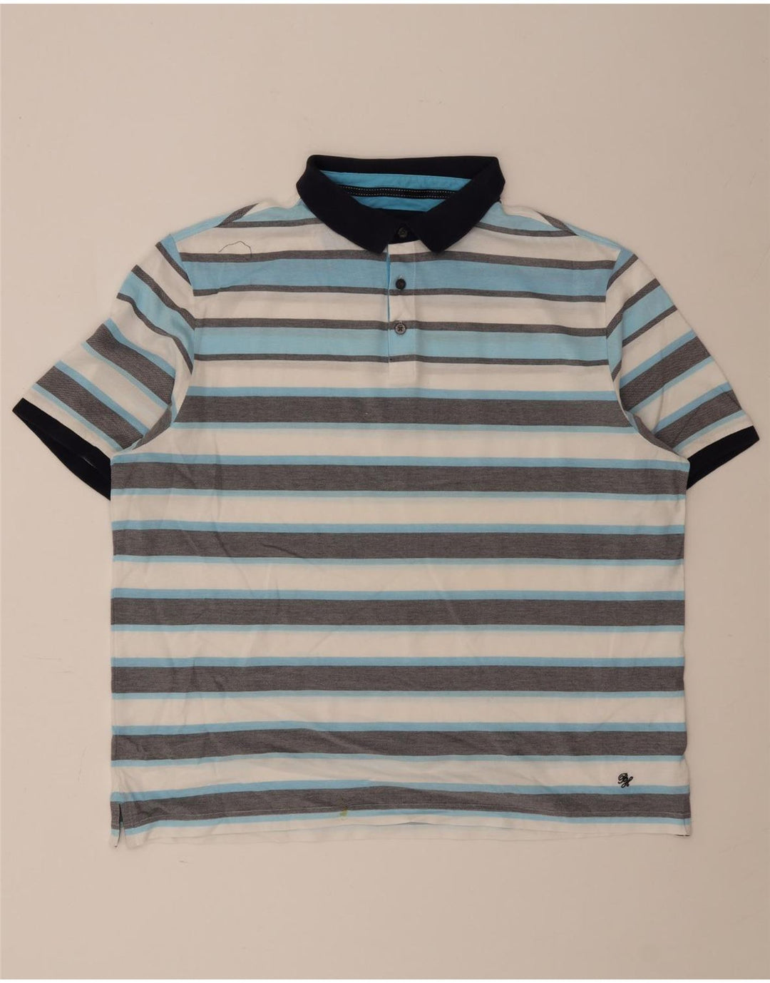 Tricou polo pentru bărbați Marks & Spencer Blue Harbour 2XL, cu dungi multicolore