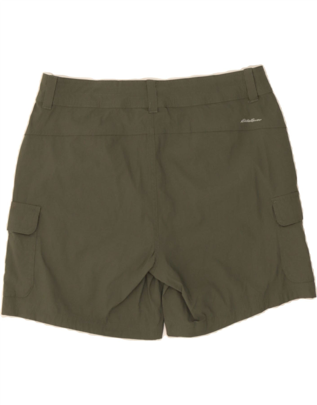 EDDIE BAUER Womens Cargo Shorts US 12 Large W34 Green Nylon Vintage Eddie Bauer and Second-Hand Eddie Bauer from Messina Hembry 