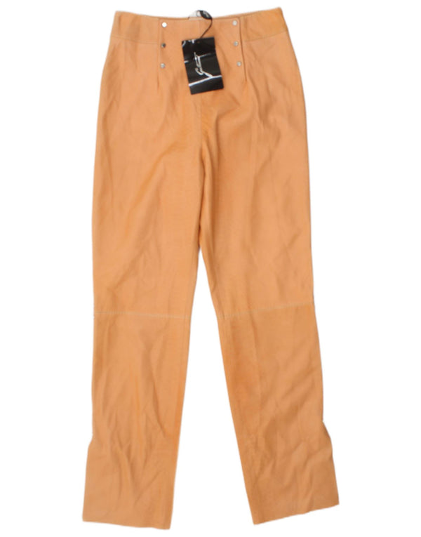 Gattinoni Pantaloni Drepți Femei IT 42 Medium W28 L29 Orange Animal Print