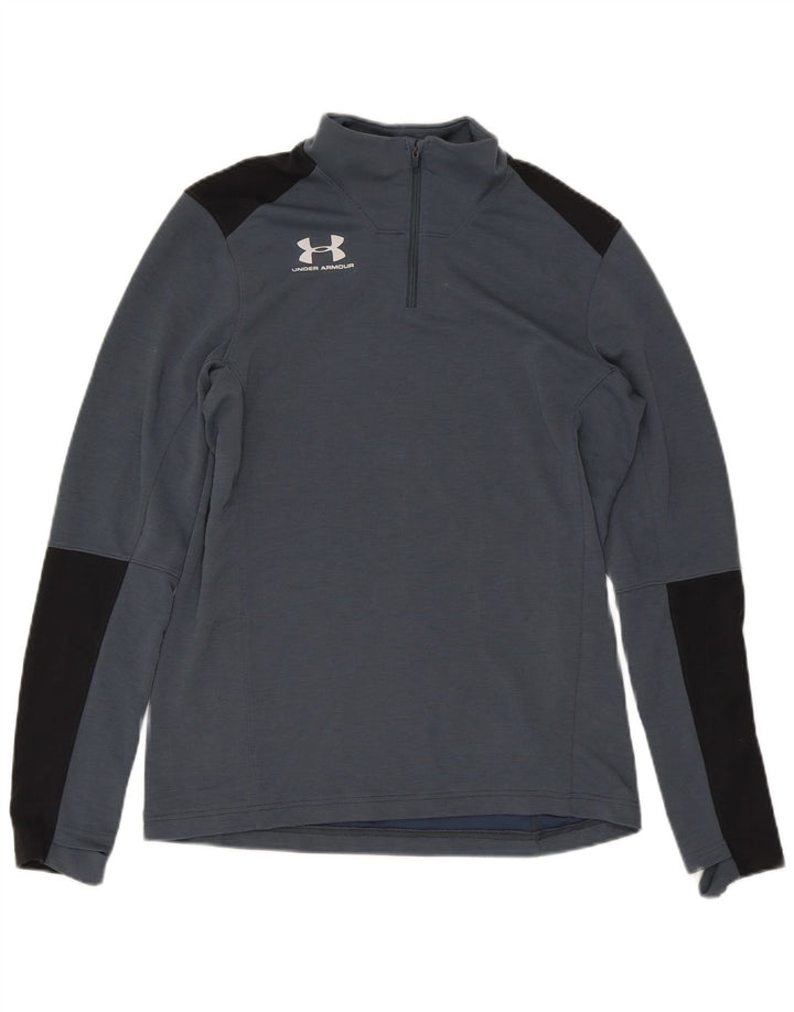 Top de trening Under Armour Cold Gear Pullover pentru bărbați, mare, gri Colorblock
