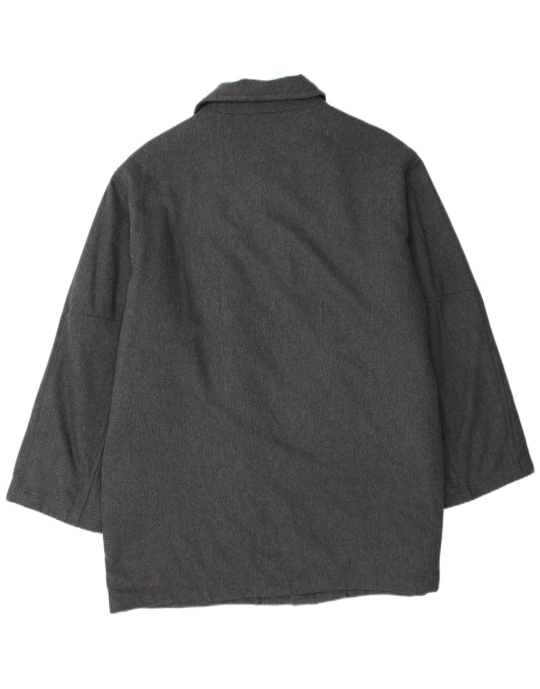 STEFANEL Mens Utility Jacket UK 40 Large Grey Wool