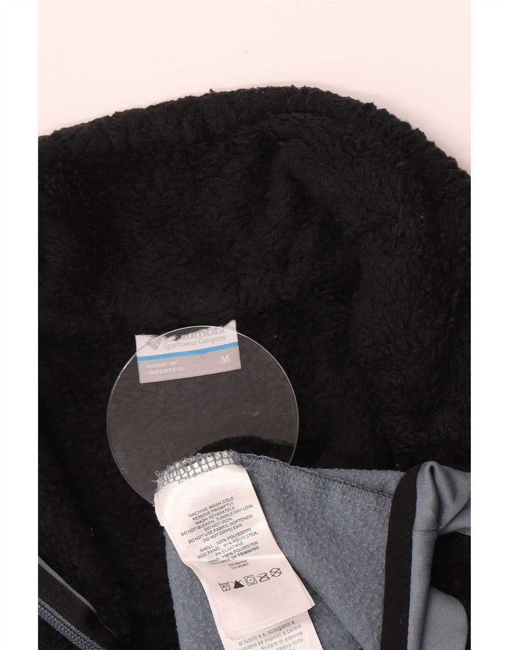 Columbia Womens Fleece Jacket UK 14 Medium Black Colorblock Poliester
