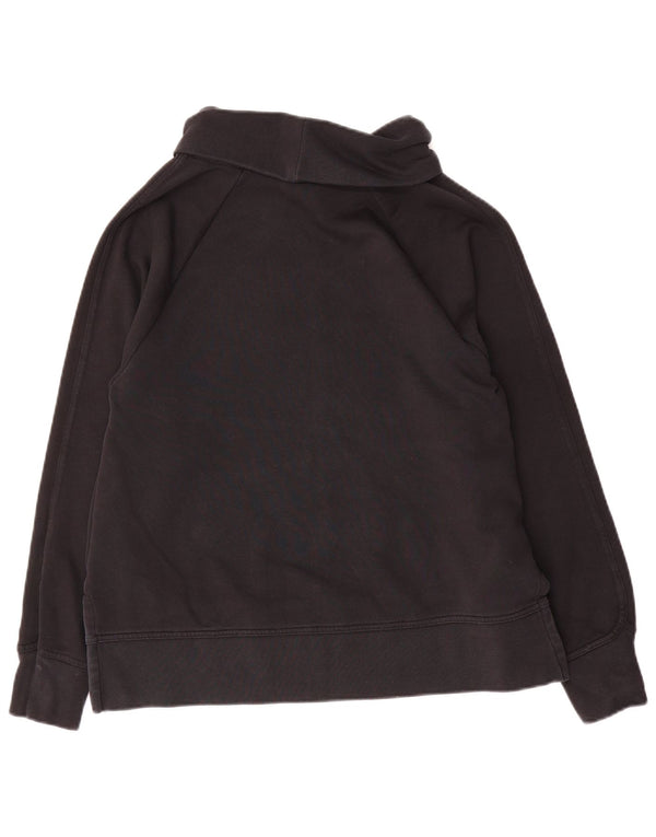 Pulover supradimensionat cu grafic Nike pentru femei UK 10 Bumbac negru mic