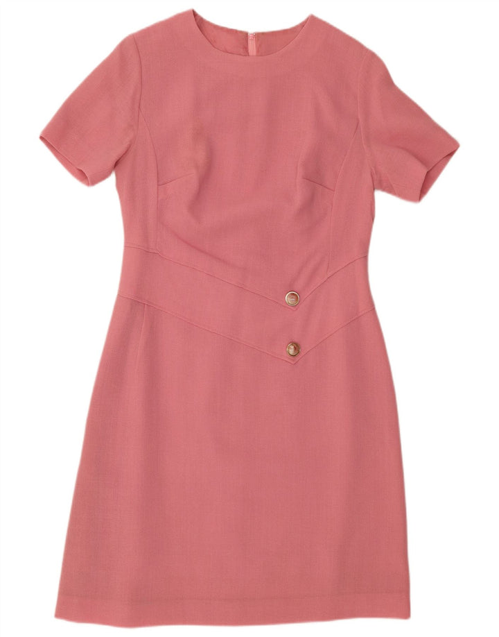 Rochie teacă pentru femei VINTAGE UK 12 Roz mediu