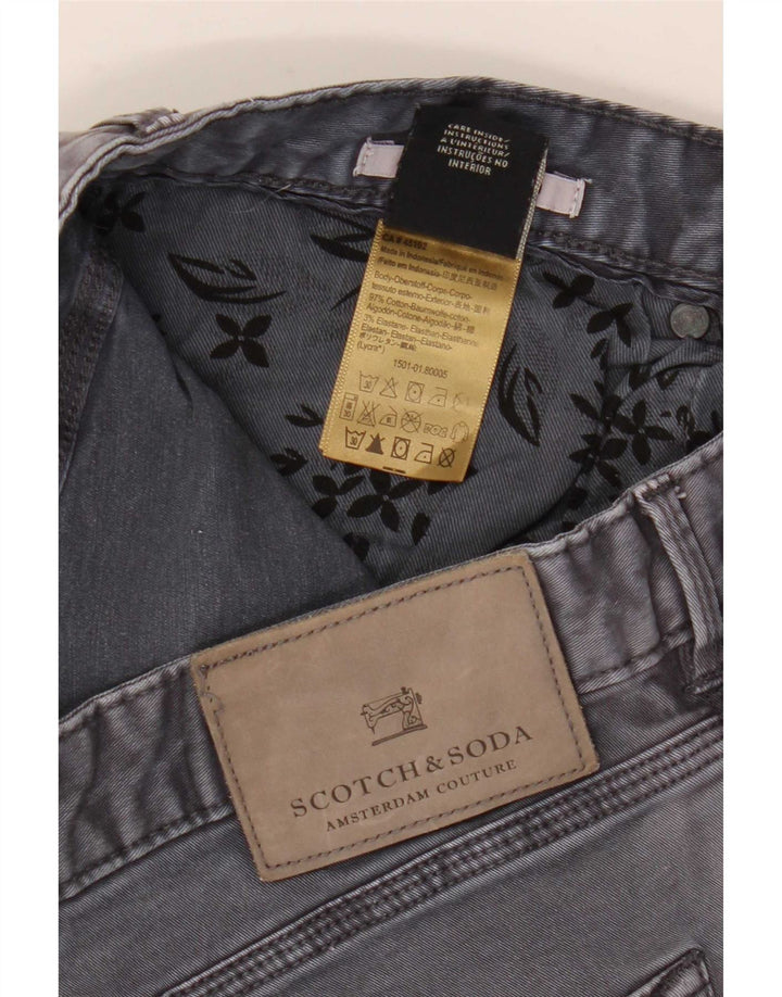 Blugi slim pentru bărbați Scotch & Soda W32 L32 bumbac gri