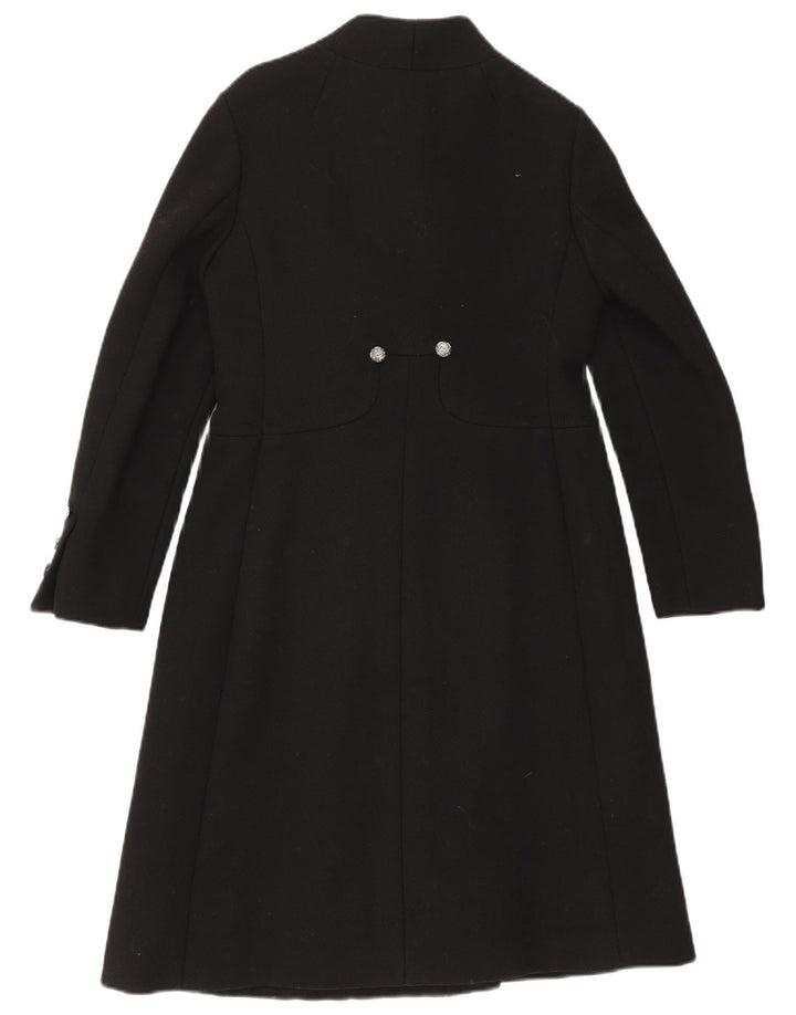 Pardesiu vintage pentru femei UK 10 Small Black