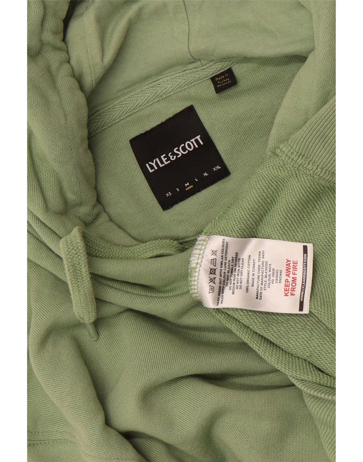 Pulover Lyle & Scott pentru bărbați, bumbac verde mediu