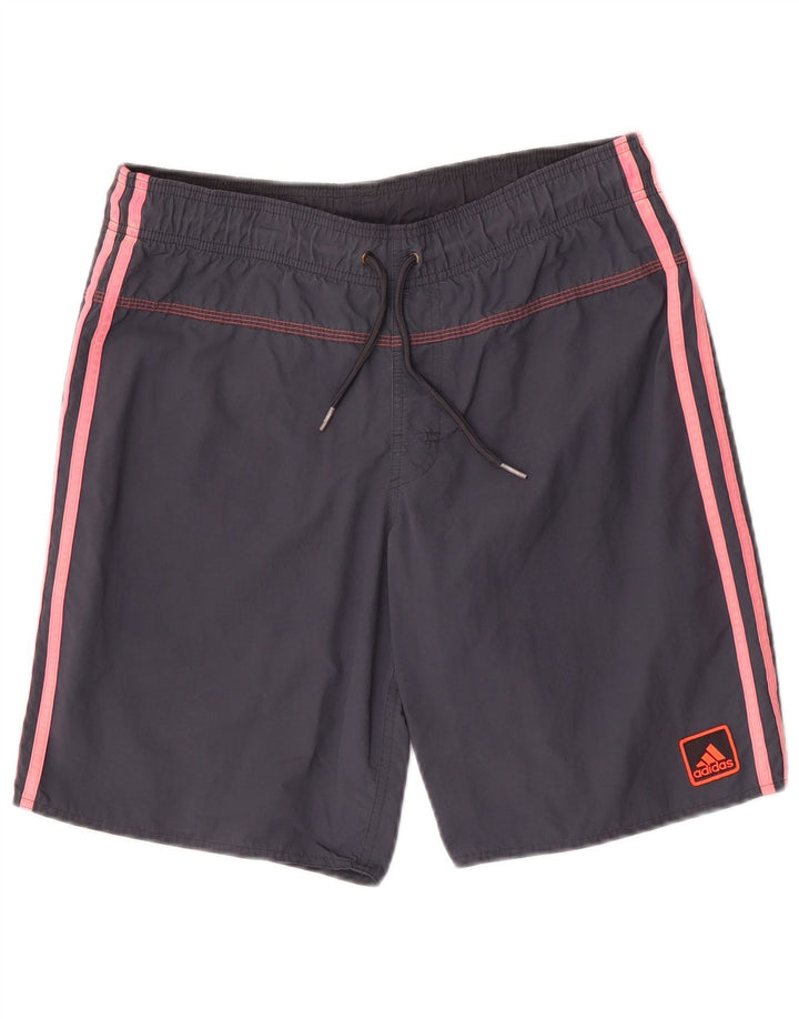 Pantaloni scurți de înot Adidas pentru bărbați, nailon, gri mici