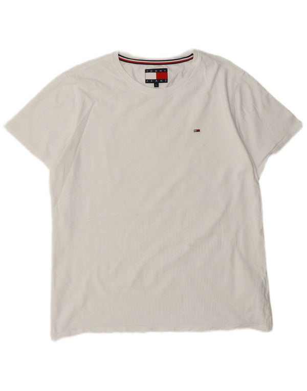 Tricou Tommy Hilfiger pentru femei Top UK 16 Large White Bumbac