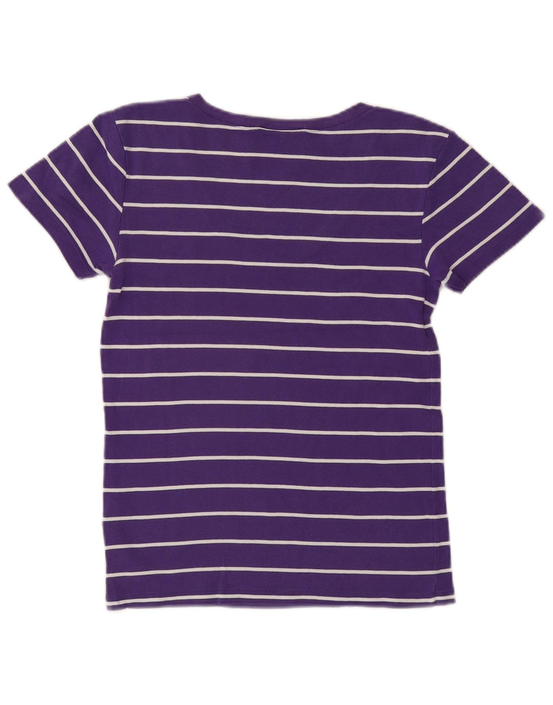 Tricou pentru femei RALPH LAUREN Top UK 14 mare bumbac cu dungi violet