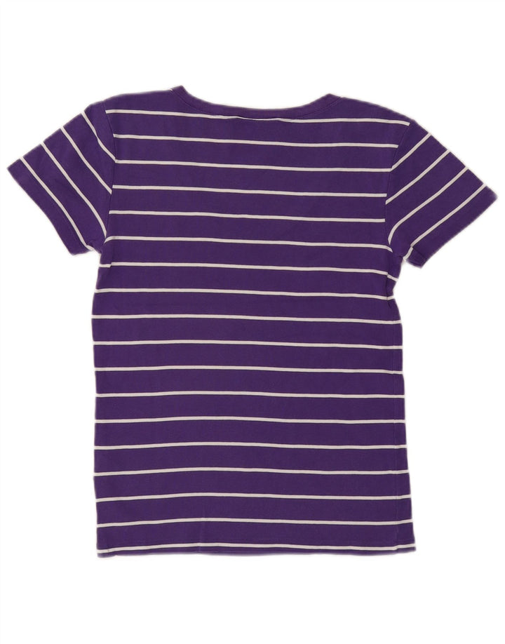 Tricou pentru femei RALPH LAUREN Top UK 14 mare bumbac cu dungi violet
