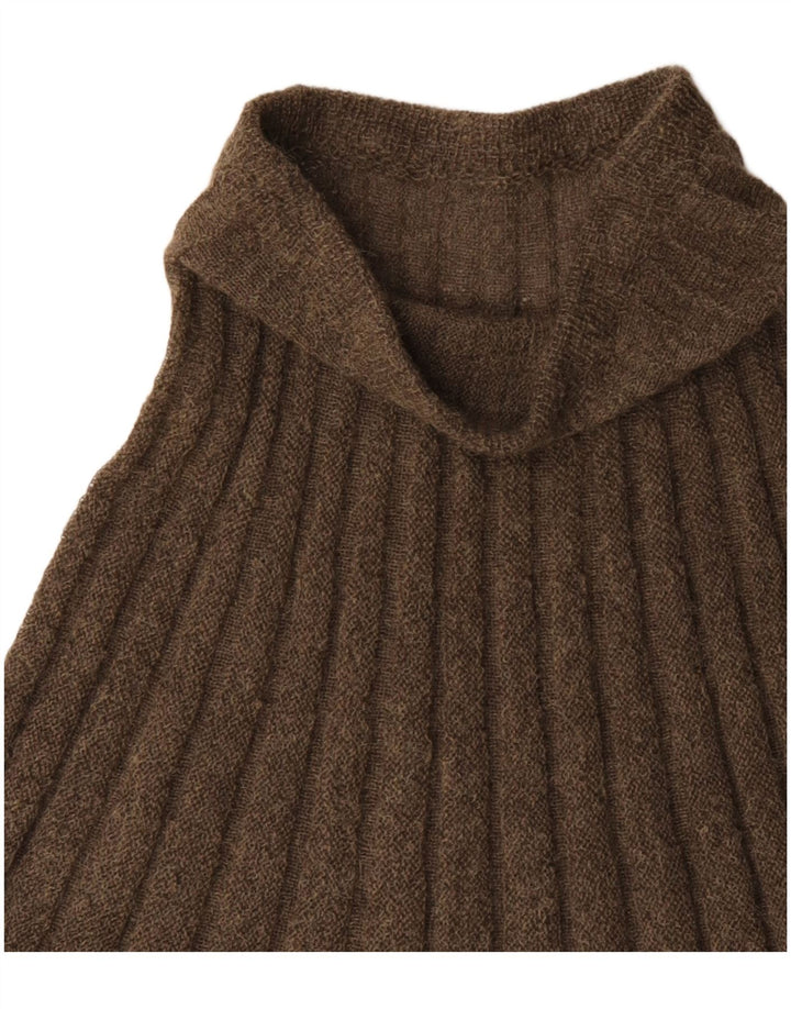 Fusta A-Line tricotată Vintage pentru femei W28 Medium Khaki