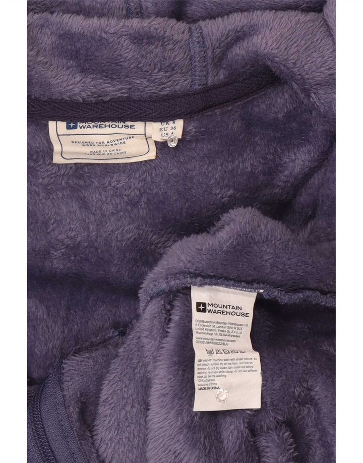 Jachetă din lână cu glugă pentru femei Mountain Warehouse UK 8 Poliester violet mic