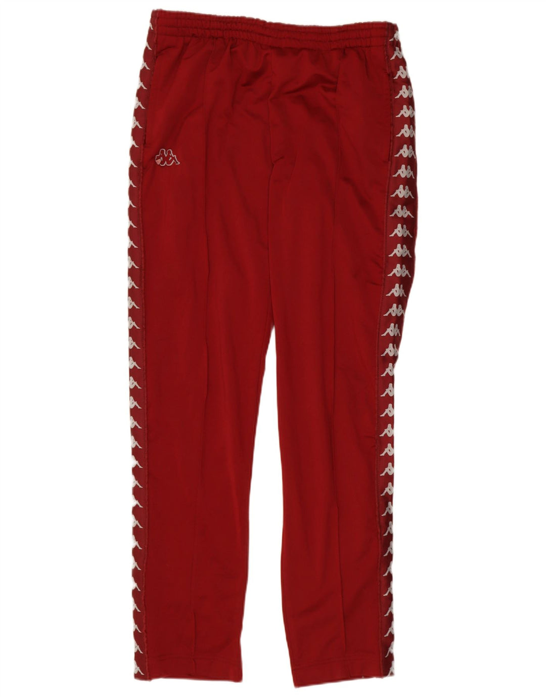 Pantaloni de trening cu grafică pentru bărbați Kappa, roșu, poliester color bloc