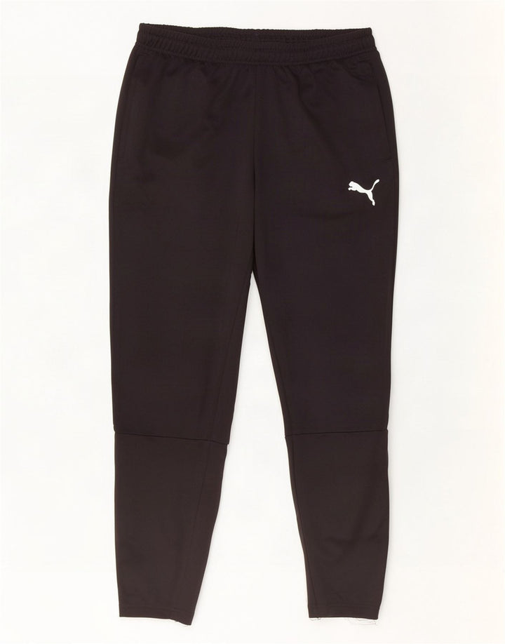 Pantaloni de trening pentru bărbați Puma, mari, negru, poliester color bloc