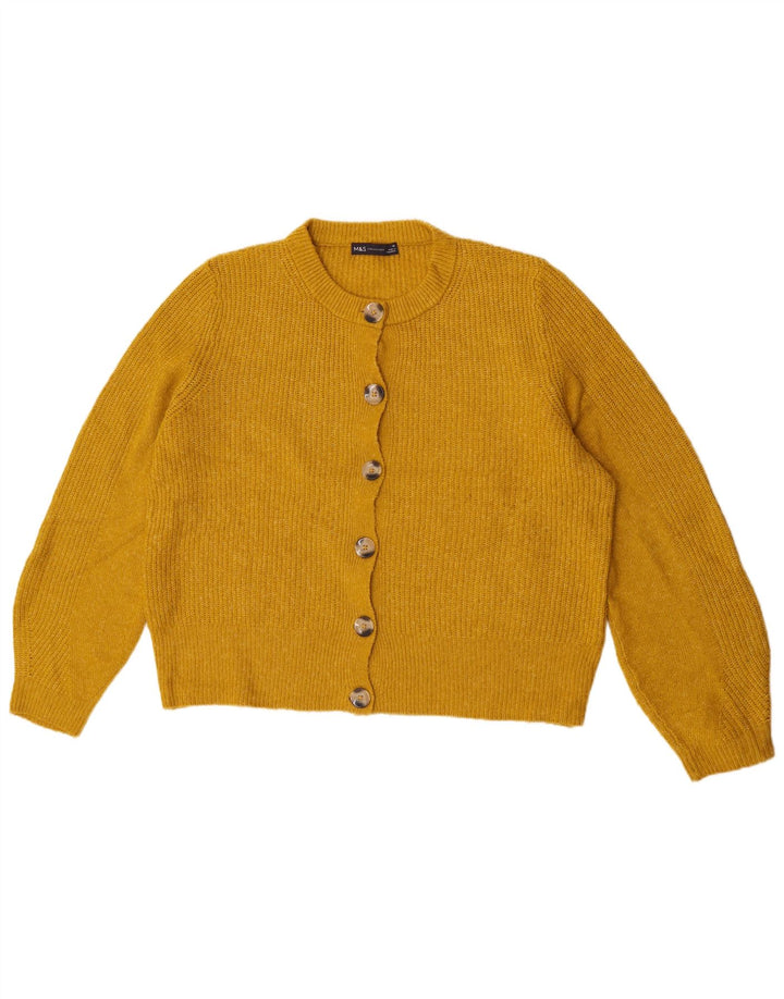 Pulover cardigan supradimensionat pentru femei Marks & Spencer UK 16 Large Yellow