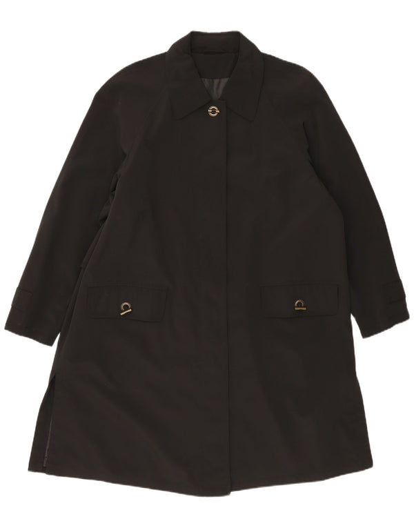 Palton pentru femei Hamells, cu tăiere lentă, UK 12 Medium Black Poliester Classic