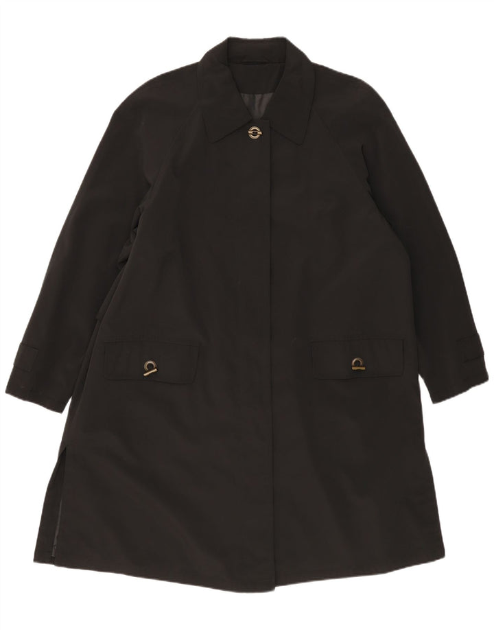Palton pentru femei Hamells, cu tăiere lentă, UK 12 Medium Black Poliester Classic