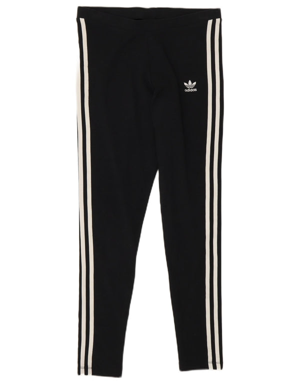 Leggings pentru femei Adidas UK 10 mic bumbac negru