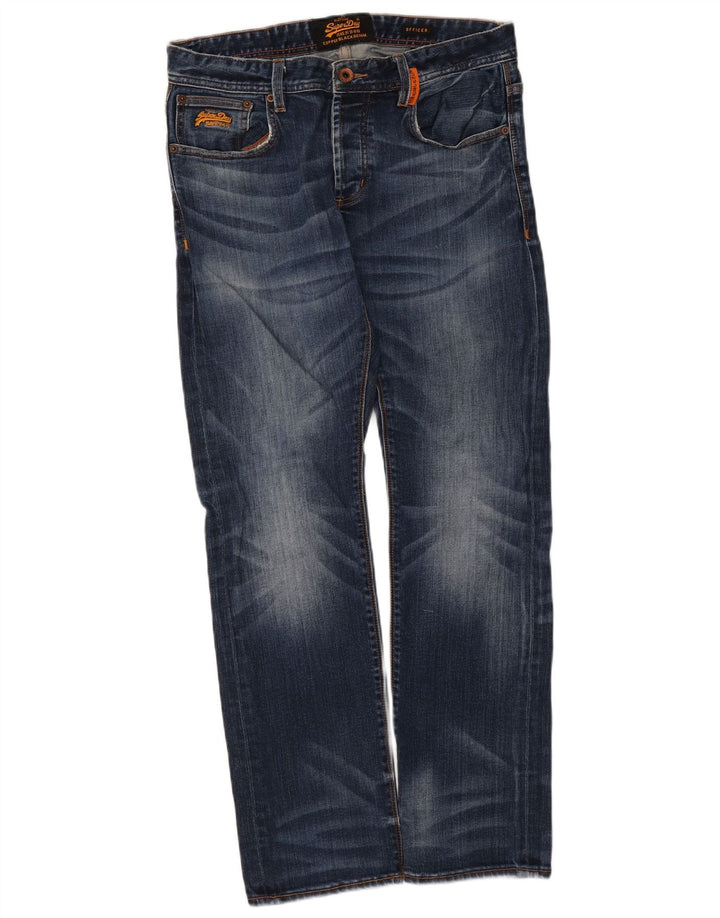 Blugi drepti pentru bărbați Superdry W32 L30 Bumbac albastru