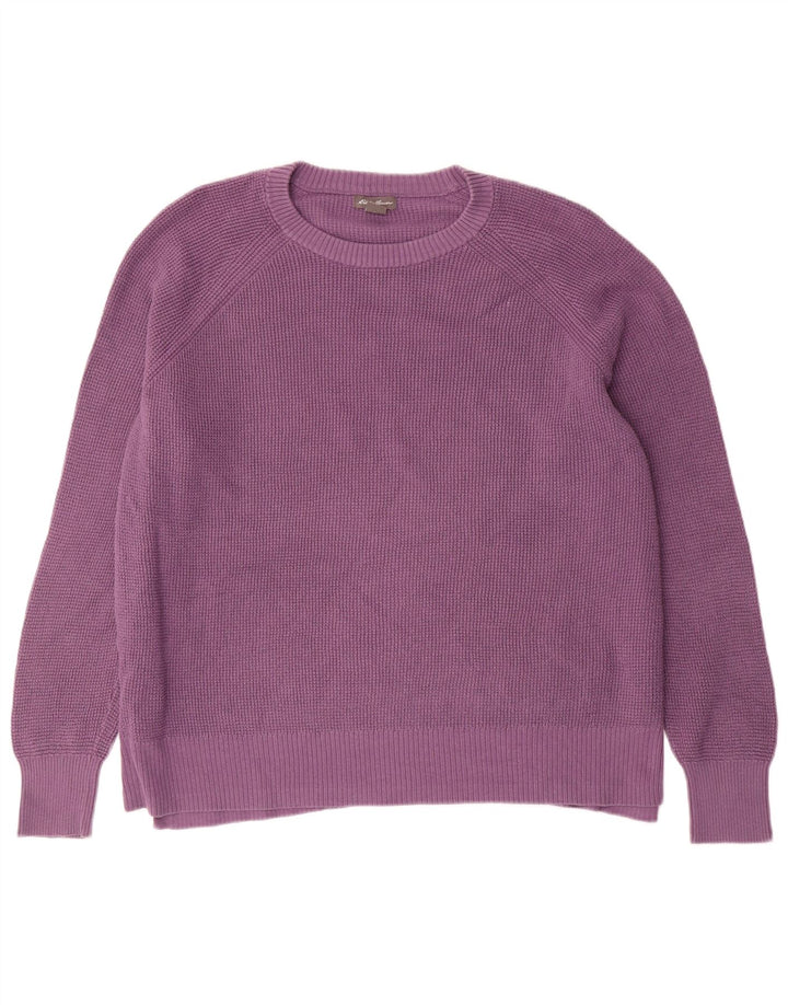 EDDIE BAUER Pulover supradimensionat pentru femei cu gâtul turnat, UK 18 XL, violet