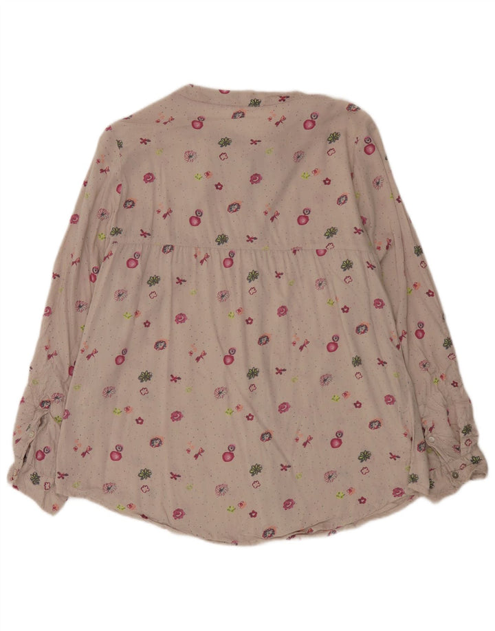 Bluză cămașă pentru femei White Stuff UK 12 Medium Bej Floral Viscose