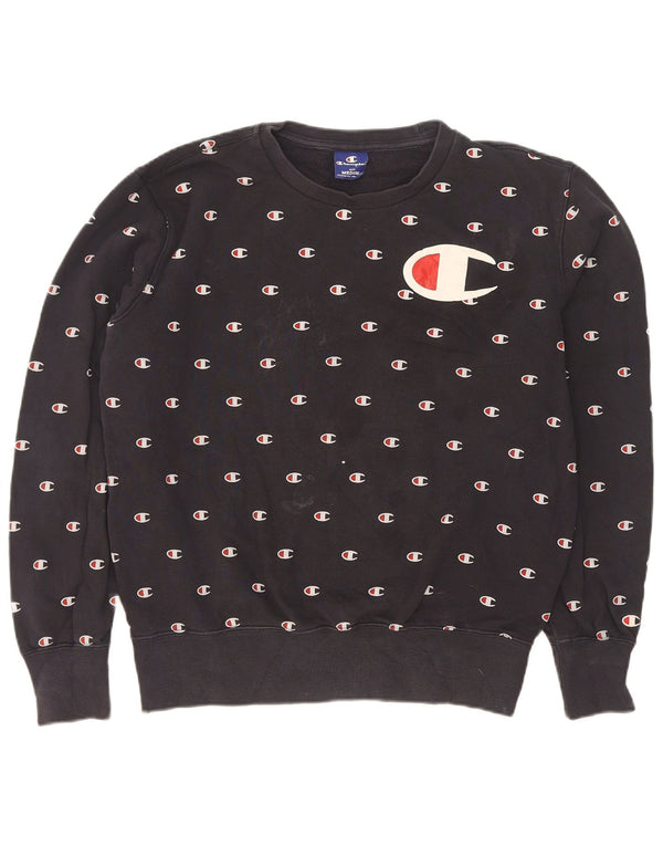 Pulover cu grafic pentru femei Champion UK 14 Bumbac bleumarin mediu