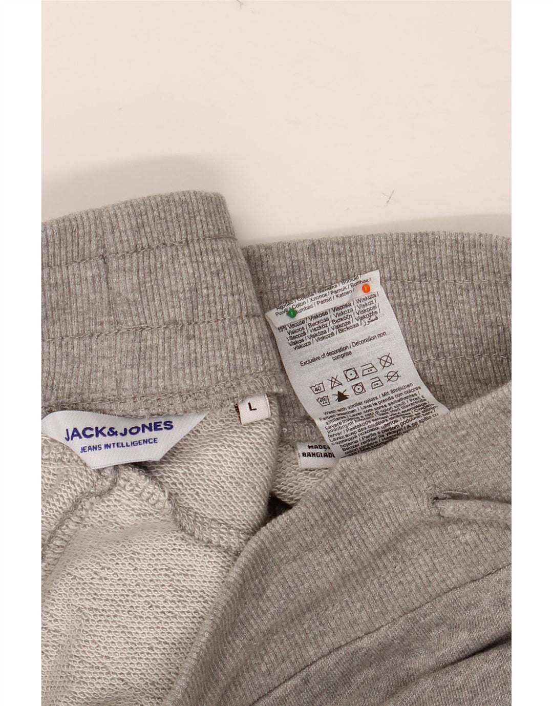 Pantaloni scurți sport pentru bărbați JACK & JONES, bumbac gri mare