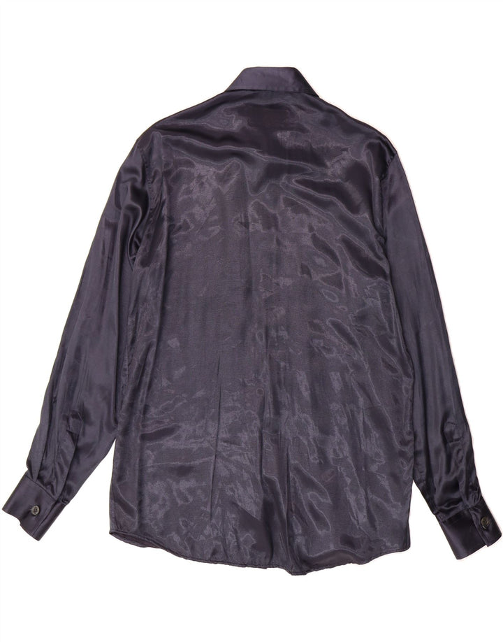 COLLECTION Mens Shirt Medium Navy Blue Polyester Vintage Collection and Second-Hand Collection from Messina Hembry 