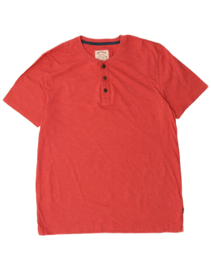 Tricou pentru bărbați Fat Face Top mare bumbac roșu cu pete