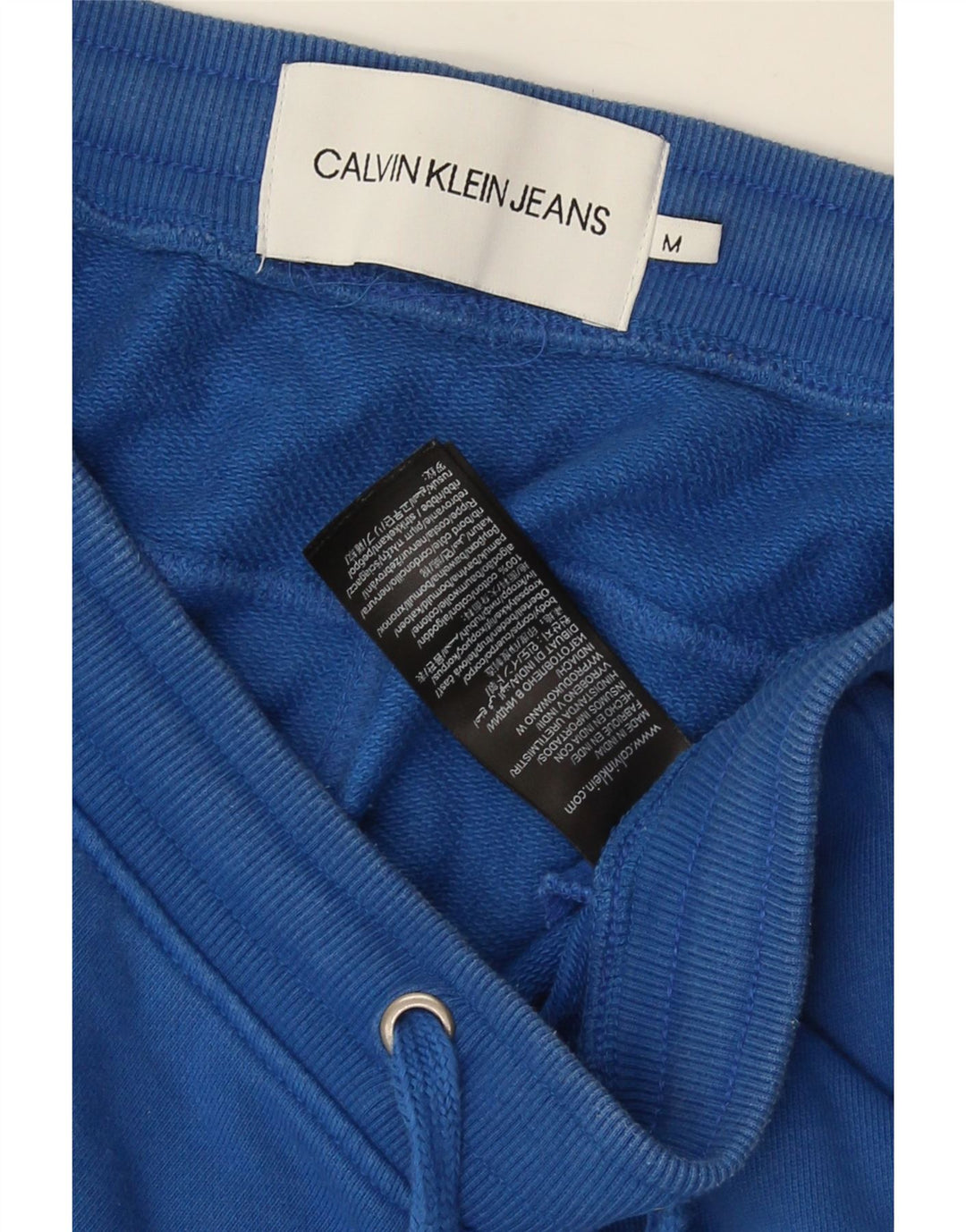 Pantaloni scurți sport Calvin Klein pentru bărbați, bumbac albastru mediu