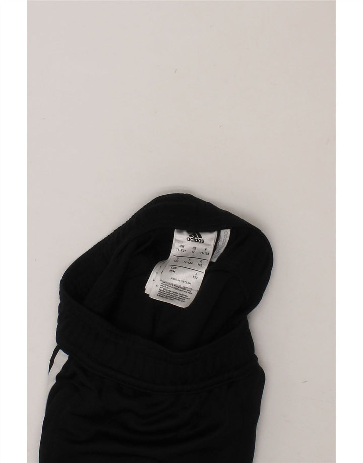ADIDAS Boys Sport Shorts 11-12 Years  Black Polyester Vintage Adidas and Second-Hand Adidas from Messina Hembry 