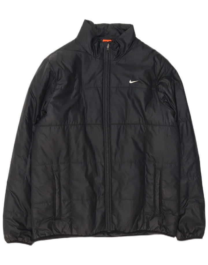 Jachetă căptușită pentru bărbați Nike UK 40, mare, negru, poliester