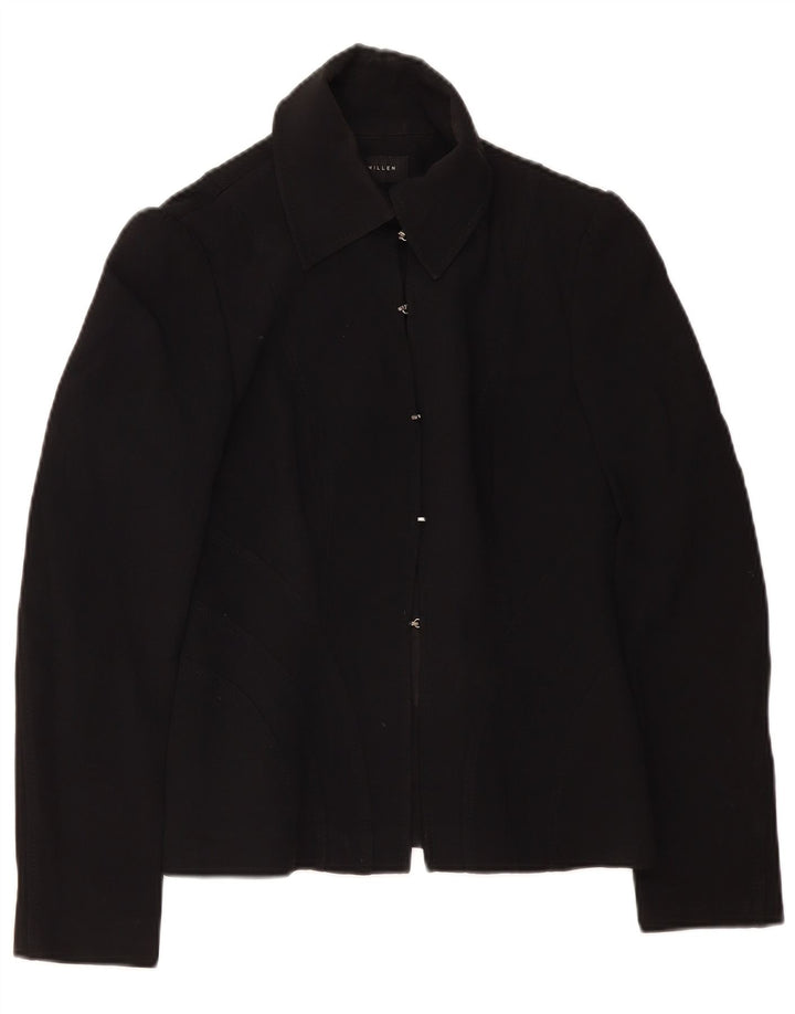 Jachetă blazer pentru femei Karen Millen UK 10 Acetat negru mic