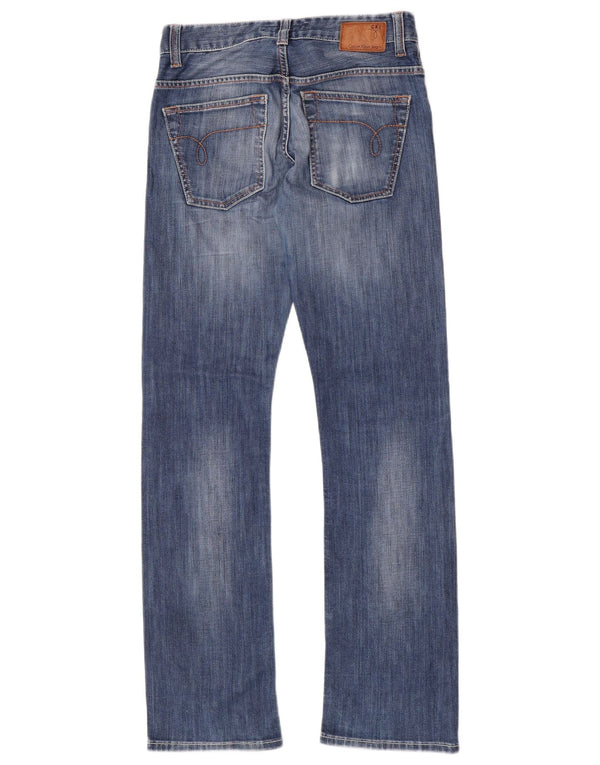Blugi drepti pentru femei Calvin Klein W30 L34 Albastru