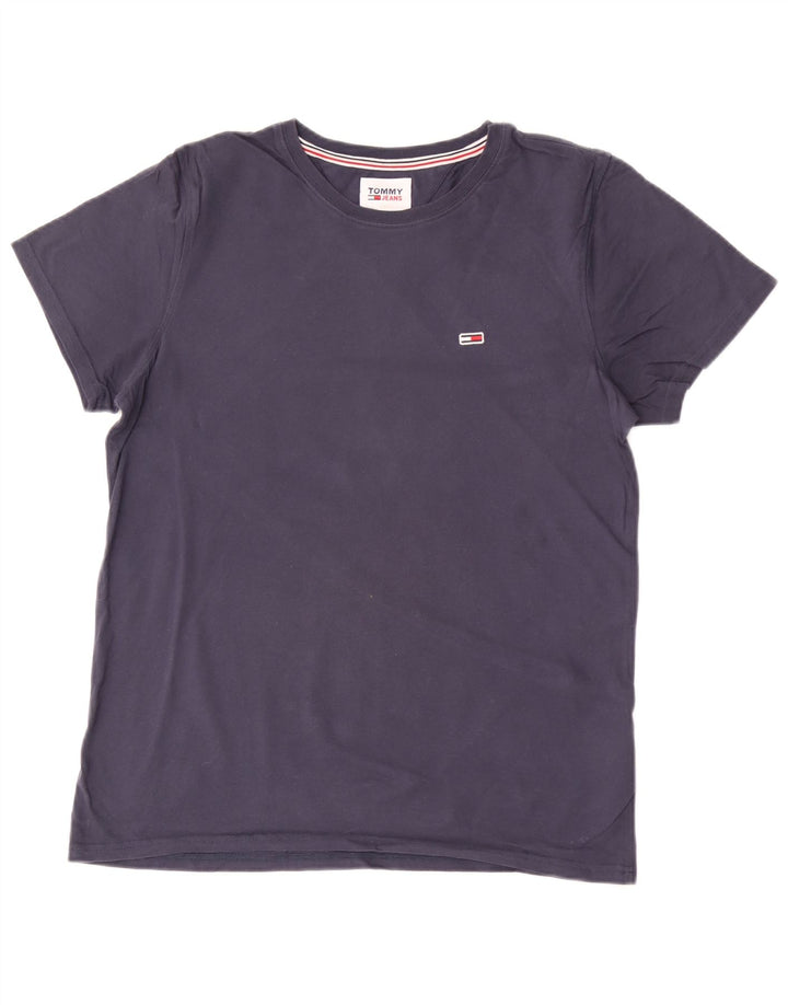 Tricou pentru bărbați Tommy Hilfiger Top mediu din bumbac bleumarin