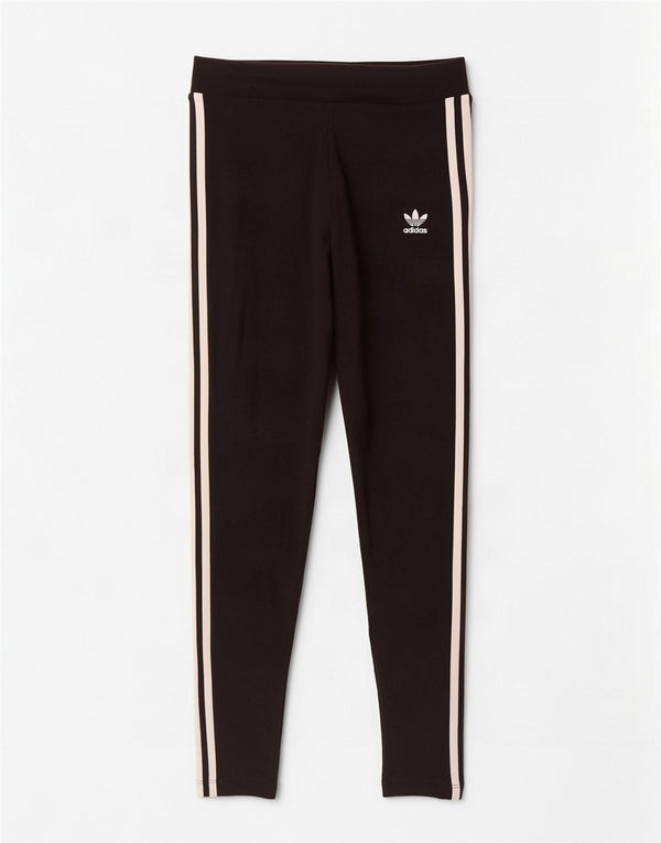 Leggings pentru femei Adidas UK 10, bumbac negru mic