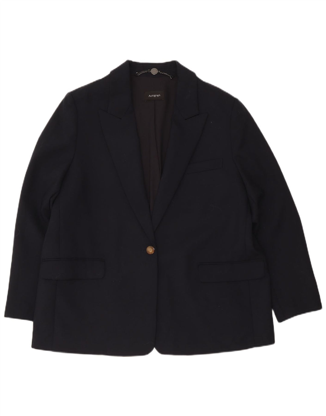 Marks & Spencer jachetă supradimensionată pentru femei cu 1 nasture, UK 18 XL, bleumarin