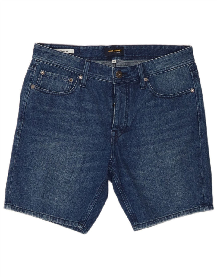 Pantaloni scurți din denim Jack & Jones pentru bărbați, de culoare medie, W32, albastru