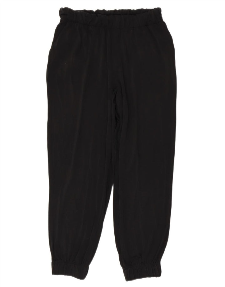 Pantaloni de trening ZARA Femei Joggeri UK 12 Medium Negru