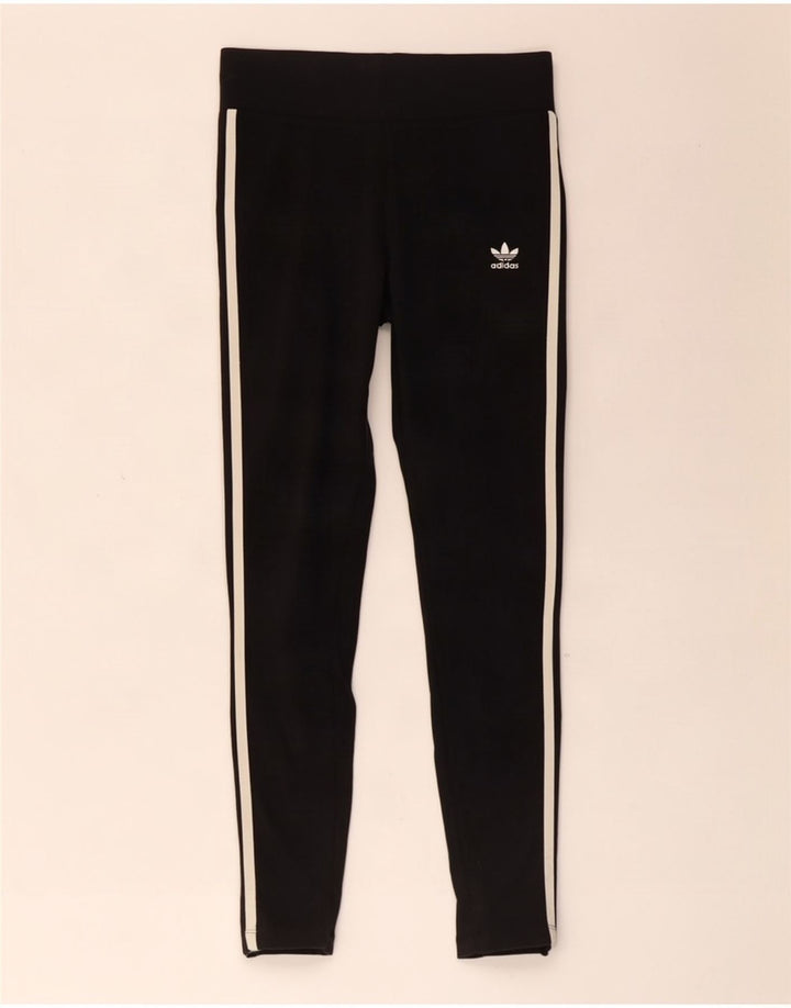 Leggings pentru bărbați Adidas UK 12, bumbac mediu negru