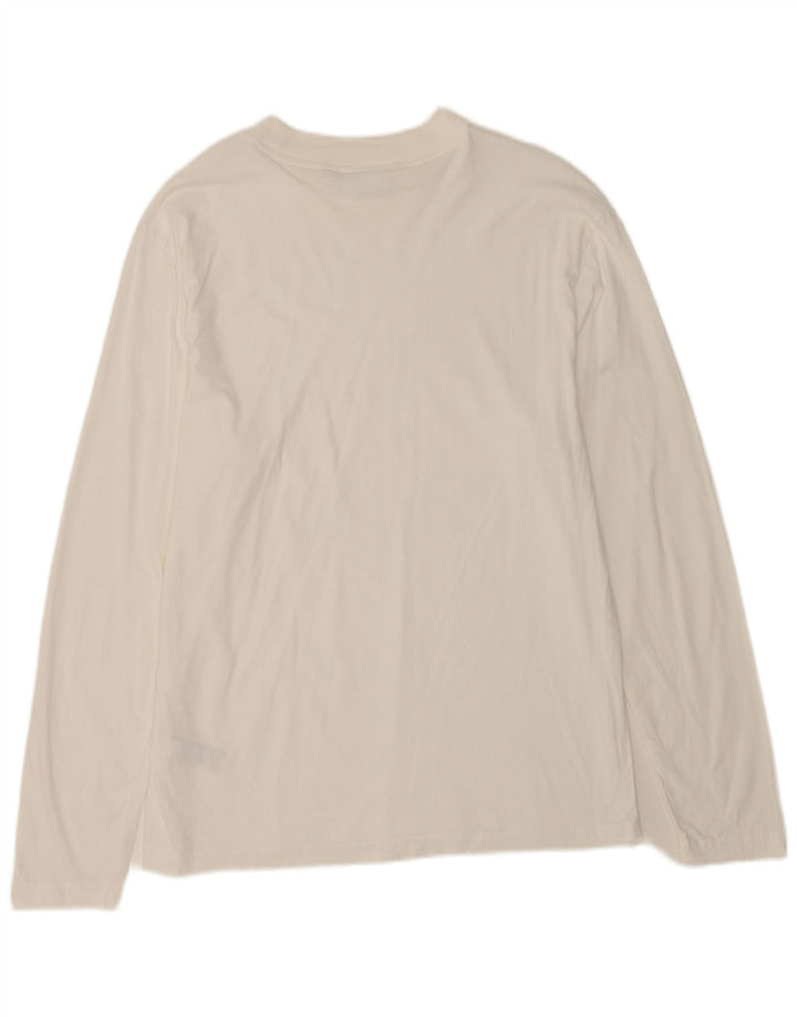 Calvin Klein Top pentru bărbați cu mânecă lungă XL din bumbac alb