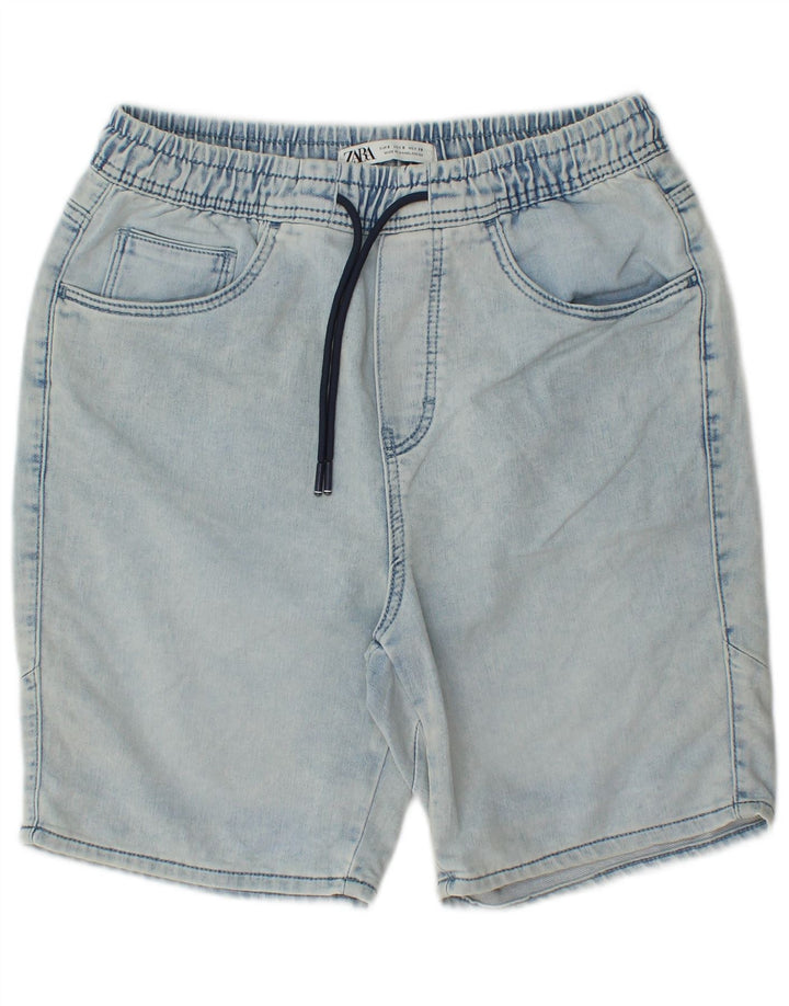 Pantaloni scurți din blugi pentru bărbați Zara Mici W30 Bumbac Albastru
