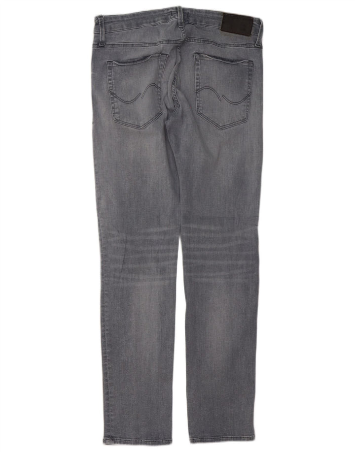 Blugi slim pentru bărbați Jack & Jones W32 L30 bumbac gri
