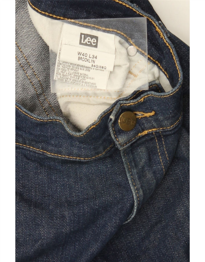 Pantaloni scurți din blugi Brooklyn LEE pentru bărbați W40 XL, bumbac bleumarin