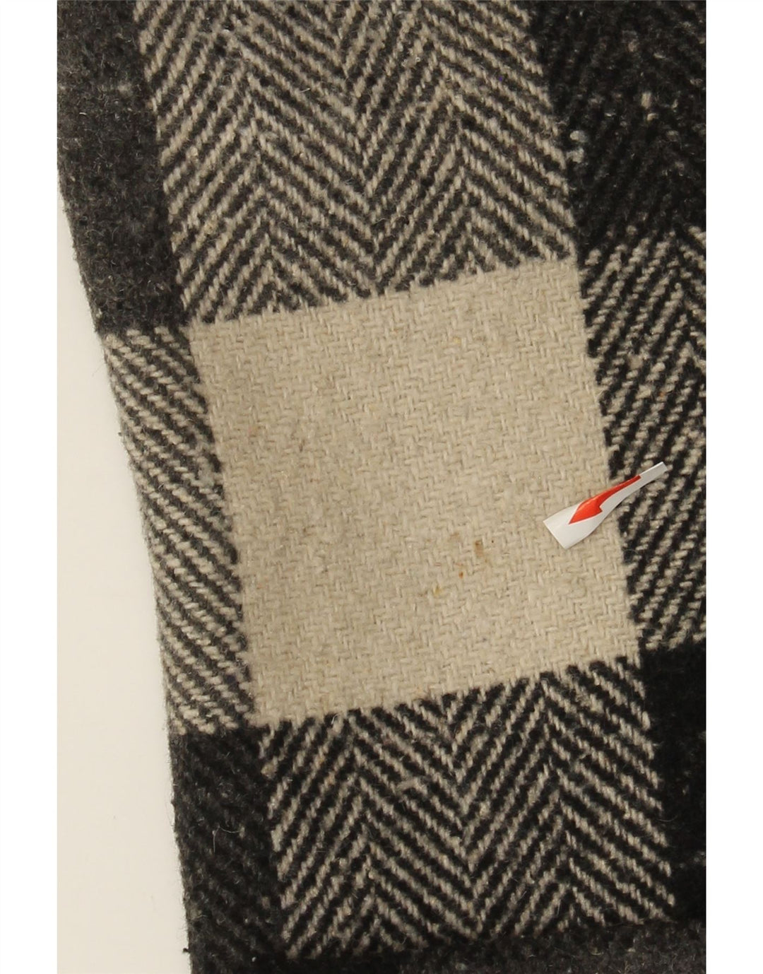 Gilet Vintage pentru femei IT 44 Medium Black Check Wool
