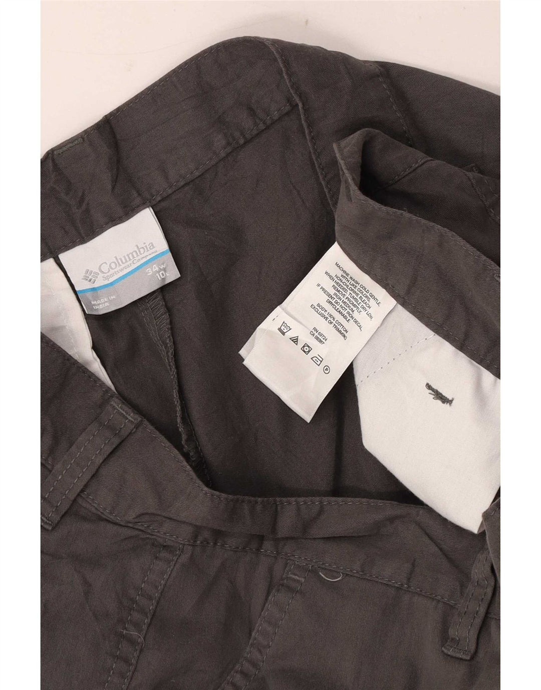 Pantaloni scurți chino obișnuiți Columbia pentru bărbați W34, bumbac gri mare