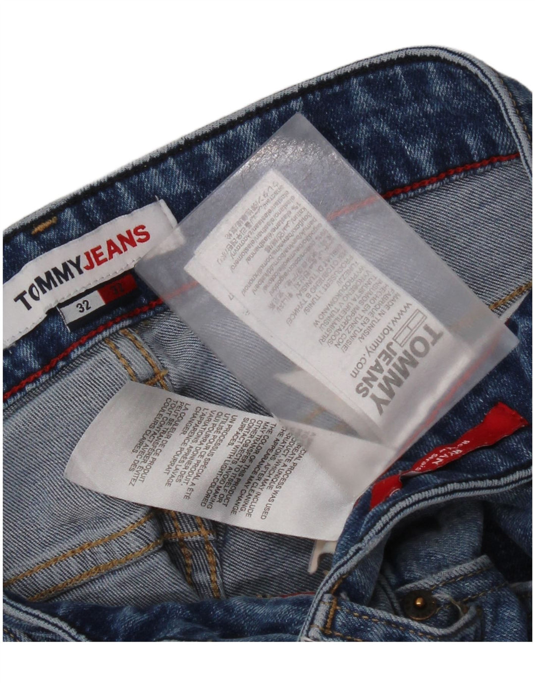 Tommy Hilfiger Ryan Regular Straight Jeans pentru bărbați W32 L32 Bumbac albastru